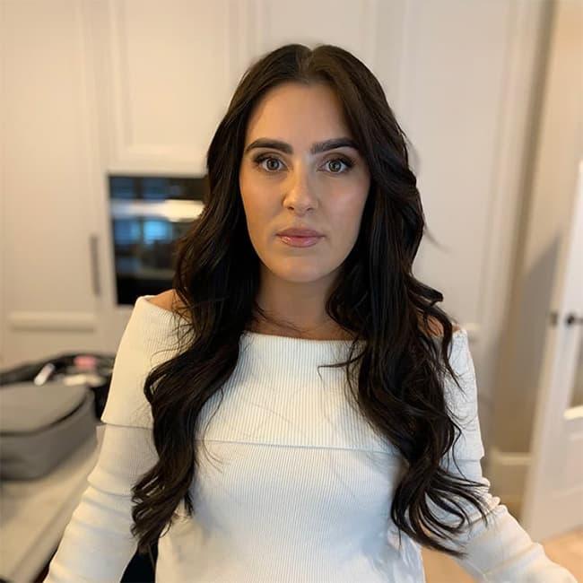 Soft waves hair styling for maternity shoot occasion in Winchester