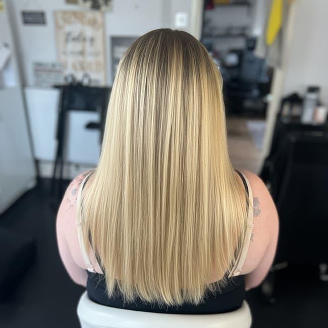 Half-up hair style for special occasion Chandlers Ford