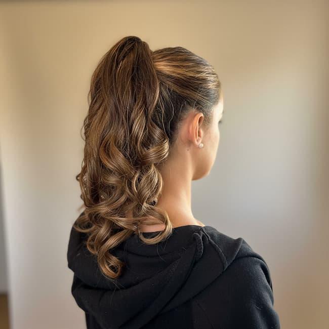 Mobile hair styling for dance night Winchester Hampshire