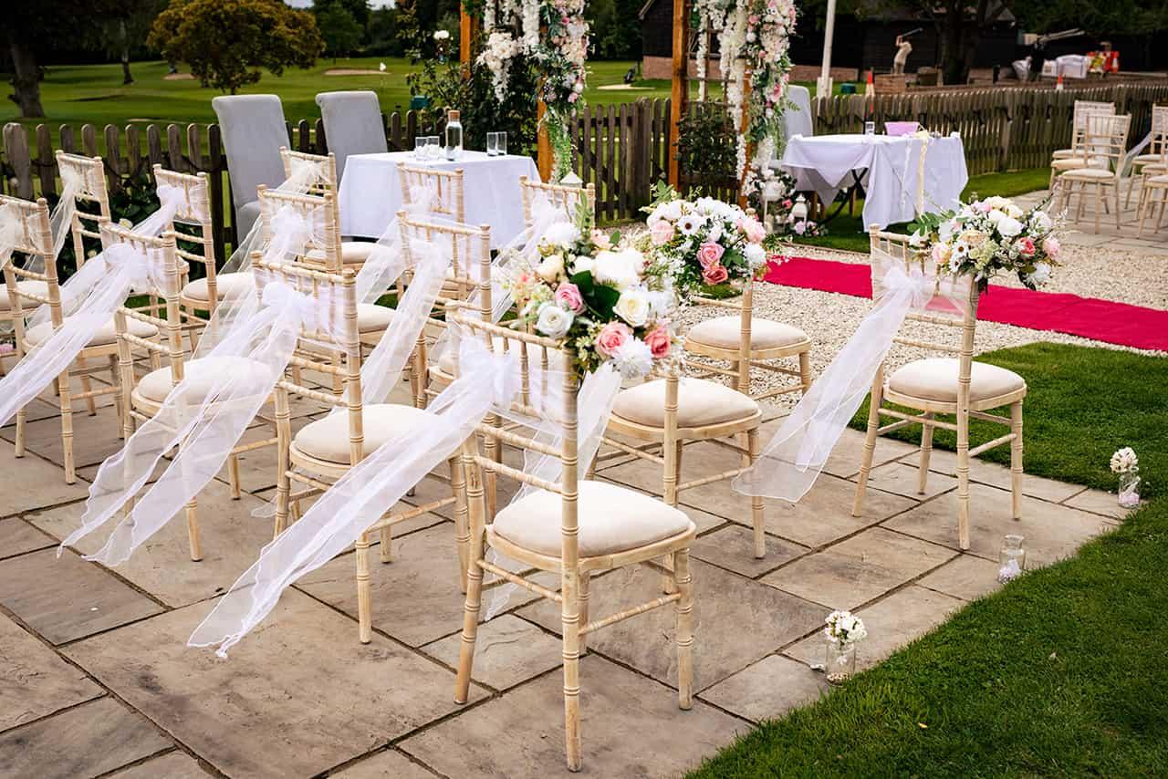 Couple on their wedding day